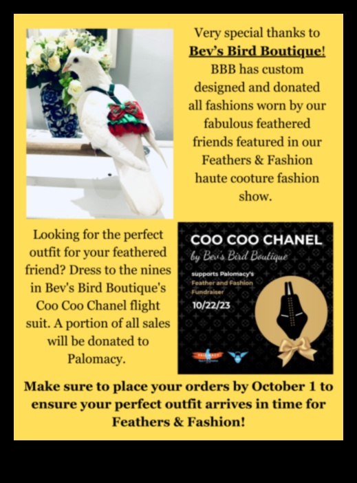 המשך אופנת חברים עם נוצות: אביזרים אופנתיים לציפור המחמד שלך